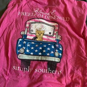 Simply Southern Hot Pink Tee